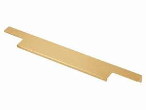Мебельная ручка LIND брашированное золото 256/596 мм