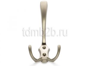 Крючок 3-х рожковый К2405 70х130мм, никель матовый