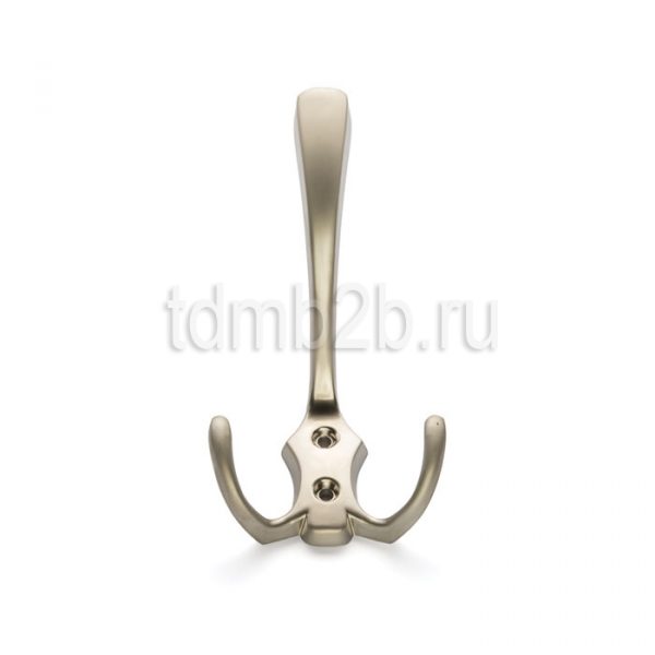 Крючок 3-х рожковый К2405 70х130мм, никель матовый