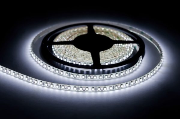 Светодиодная лента 5 мм Standard IP33 2835/120 LED (12 Холодный 6000К) 840Lm/m Wt/m:9,6 (5м)