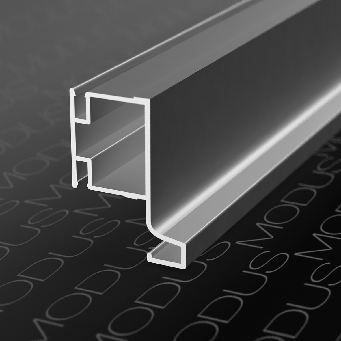 Вертикальная меб. ручка профиль алюм. MODUS "L" вертикальный, длина 4,0м цвет: белый глянец Вертикальная меб. ручка профиль алюм. MODUS "L" вертикальный, длина 4,0м цвет: белый глянец