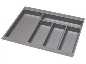 Лоток Germany №8 для столовых принадлежностей в базу 600 (473х520) Dragon box пластик серый