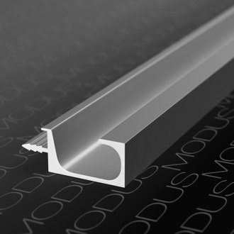 Мебельная ручка врезная алюминий MODUS TW7 (120) 36 x 19.6 мм ( для 18 плиты ) 5 м