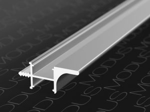 Мебельная ручка врезная С ПОДСВЕТКОЙ латунь MODUS для верхних баз длина 4,0м